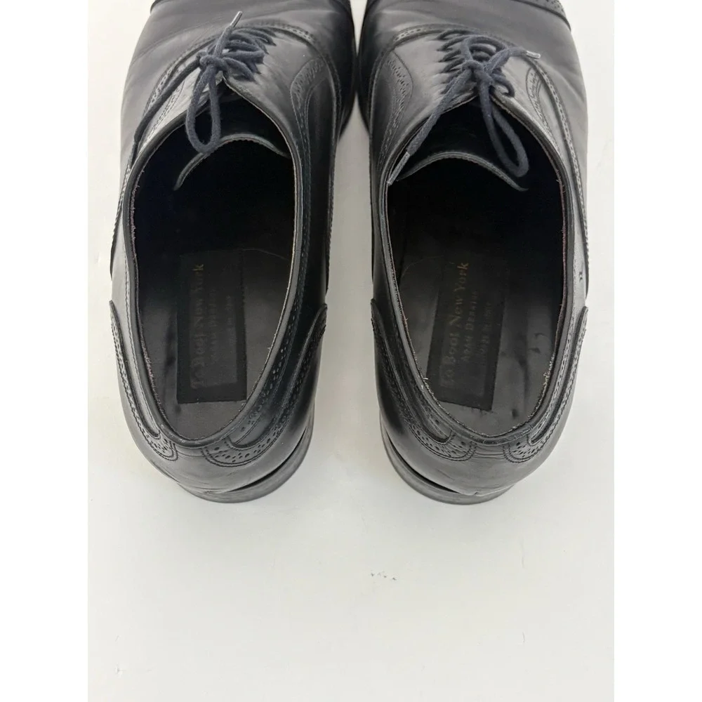 TO BOOT NEW YORK Adam Derrick Men's 13 Black Leather Brogue Captoe Oxford Shoes